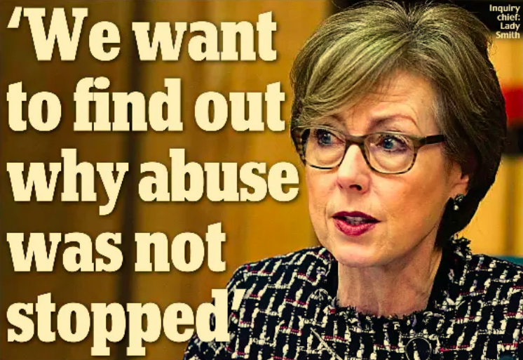 Lady Smith, Scottish Daily Mail graphic