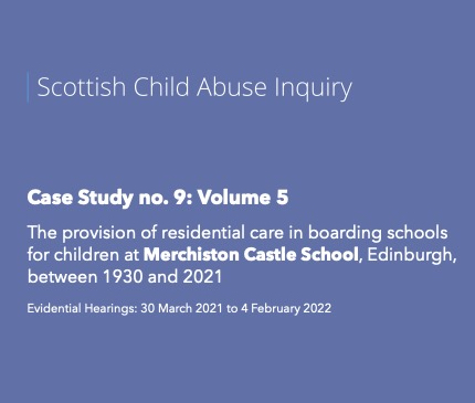 Scottish Child Abuse Inquiry Merchiston Castle School Report