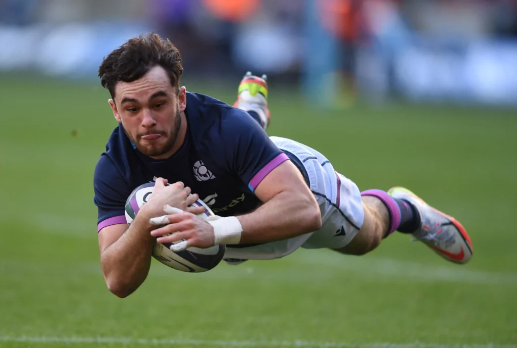 Rufus McLean, Scotland's national rugby team left wing (Photo: AFP)